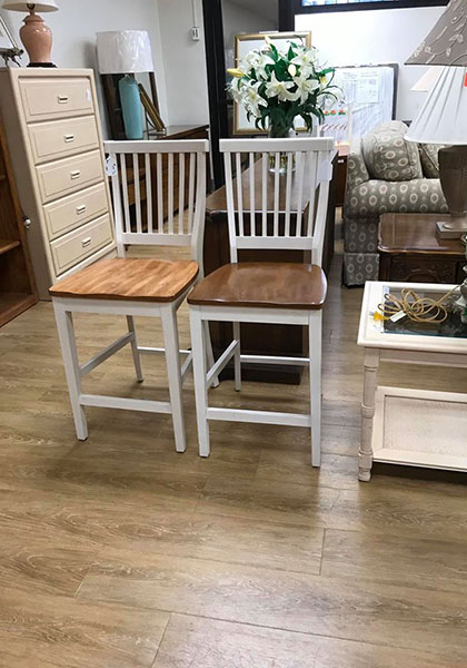 chairs in furniture display
